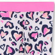Closer look at the Billieblush heart print leggings.