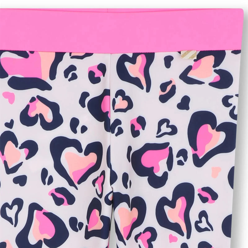 Closer look at the Billieblush heart print leggings.