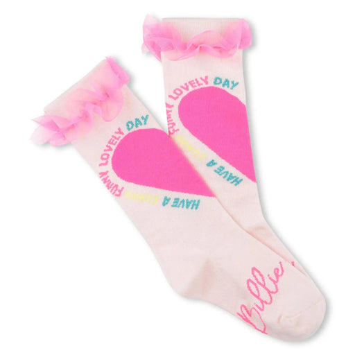 Billieblush pink heart socks - u21116.