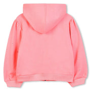 Back of the Billieblush pink hoodie.