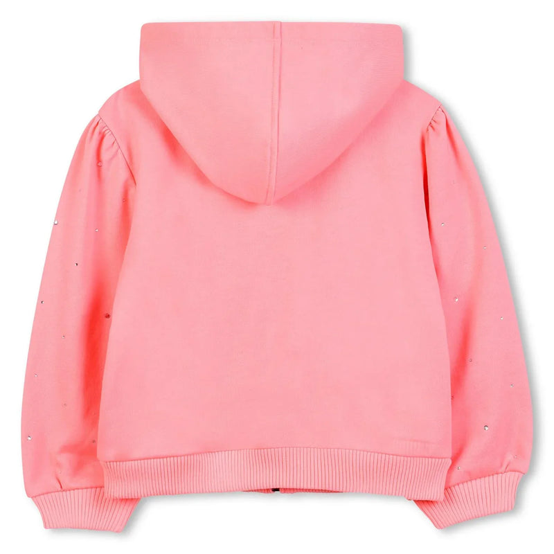 Back of the Billieblush pink hoodie.