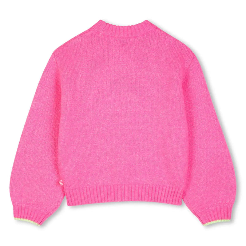 Rear view of the Billieblush jumper.