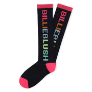 Back of the Billieblush navy knee socks.