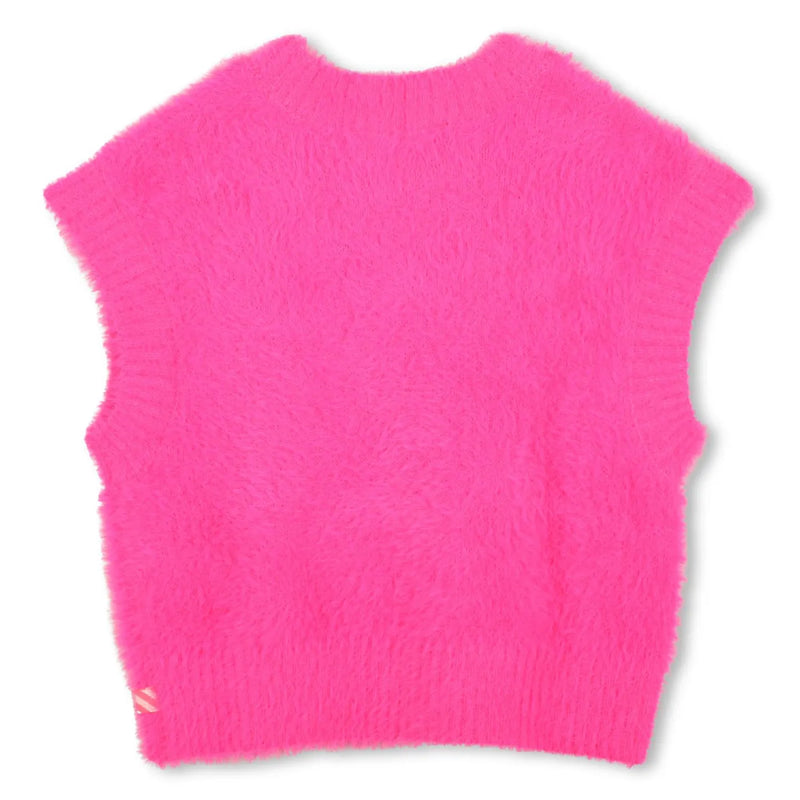 Back of the Billieblush girl's knitted tank top.