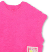 Closer view of the Billieblush knitted tank top.