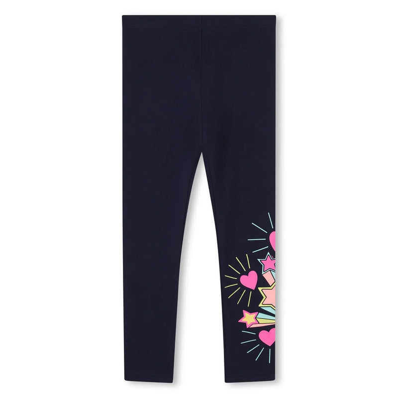 Billieblush girl's navy leggings - u21321.