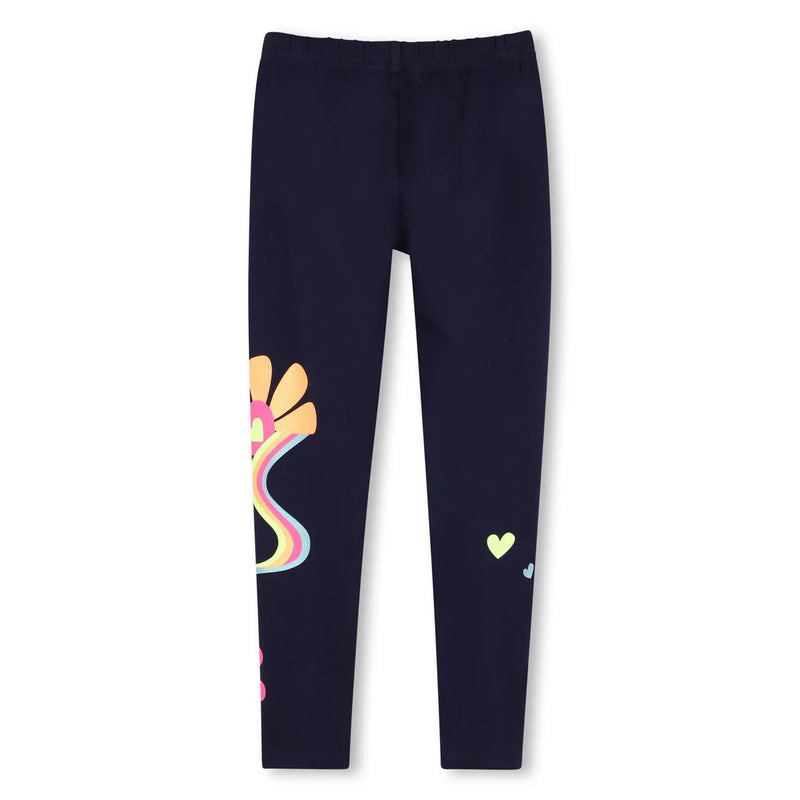 Rear view of the Billieblush girl's leggings.