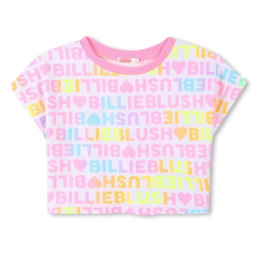 Billieblush white logo t-shirt - u20953.