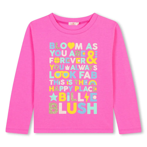 Billieblush pink long sleeve t-shirt - u20642.