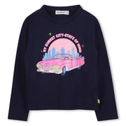 Billieblush navy long sleeve t-shirt - u21417.