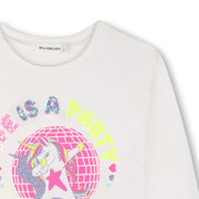 Closer look at the Billieblush long sleeve t-shirt.