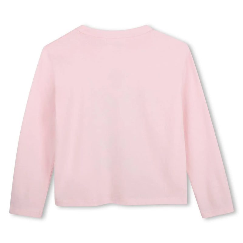 Rear view of the Billieblush long sleeve t-shirt.