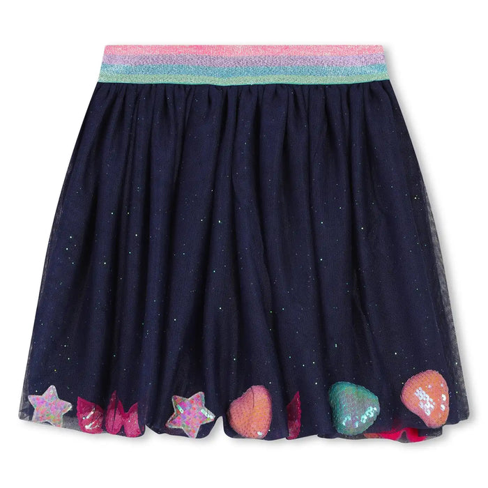 Back of the Billieblush mesh skirt.