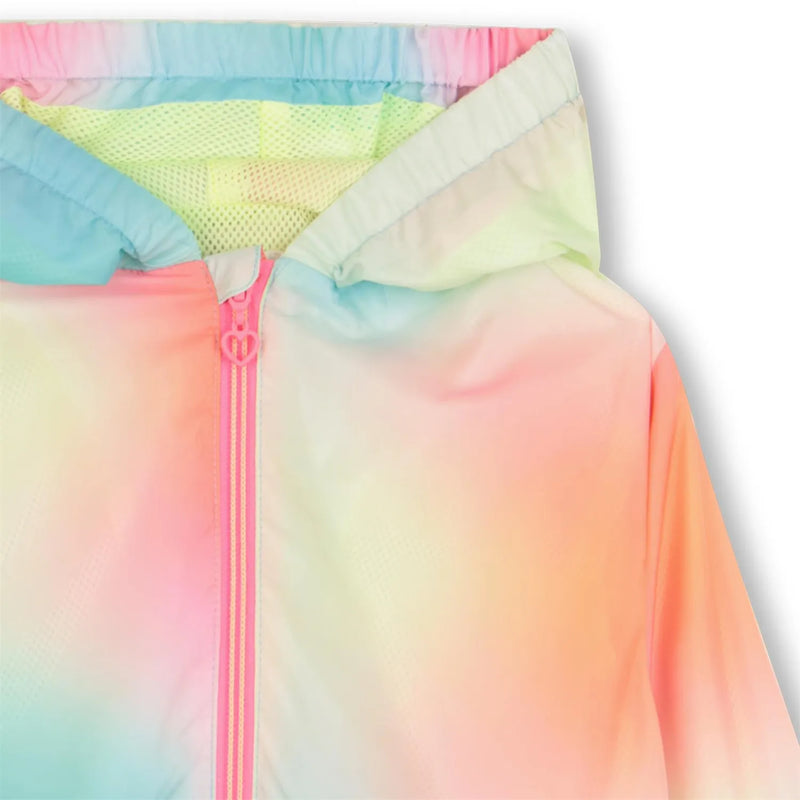 Closer view of the Billieblush ombre windbreaker.