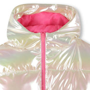 Billieblush puffer jacket with pearlescent finish.