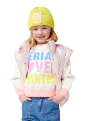 Girl modelling the Billieblush pullover.