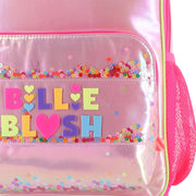 Closer look at the Billieblush rucksack showing detail of the pearlescent finish.