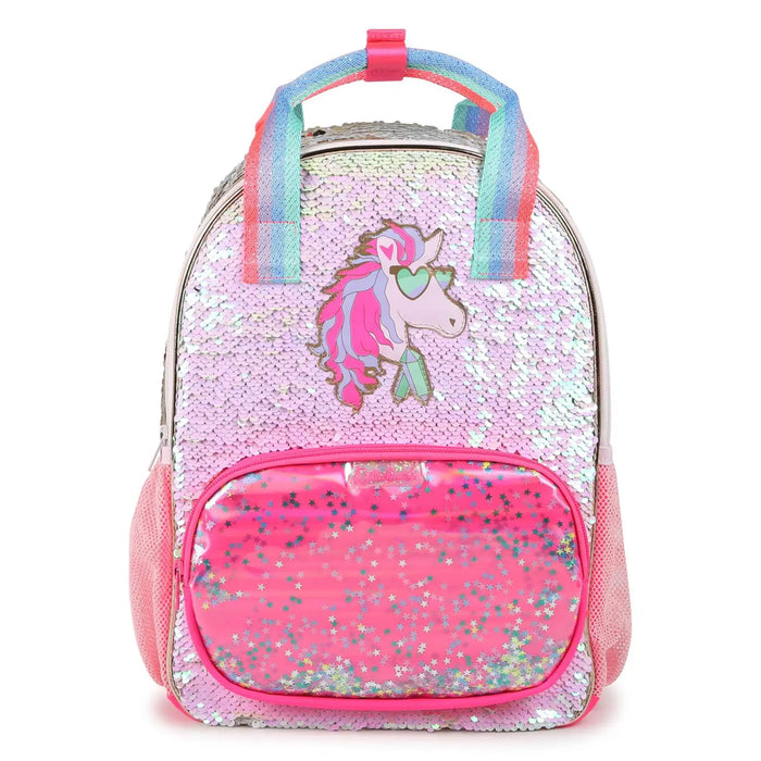 Billieblush Sequin Backpack Pink Bumbles for Kids