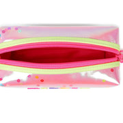 Billieblush sequin bag with dark pink inner lining.