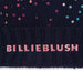 Billieblush sequin bobble hat with pink glitter logo.