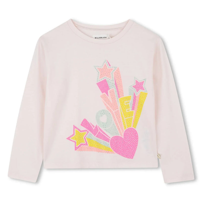 Billieblush girl's rhinestone t-shirt - u21611.