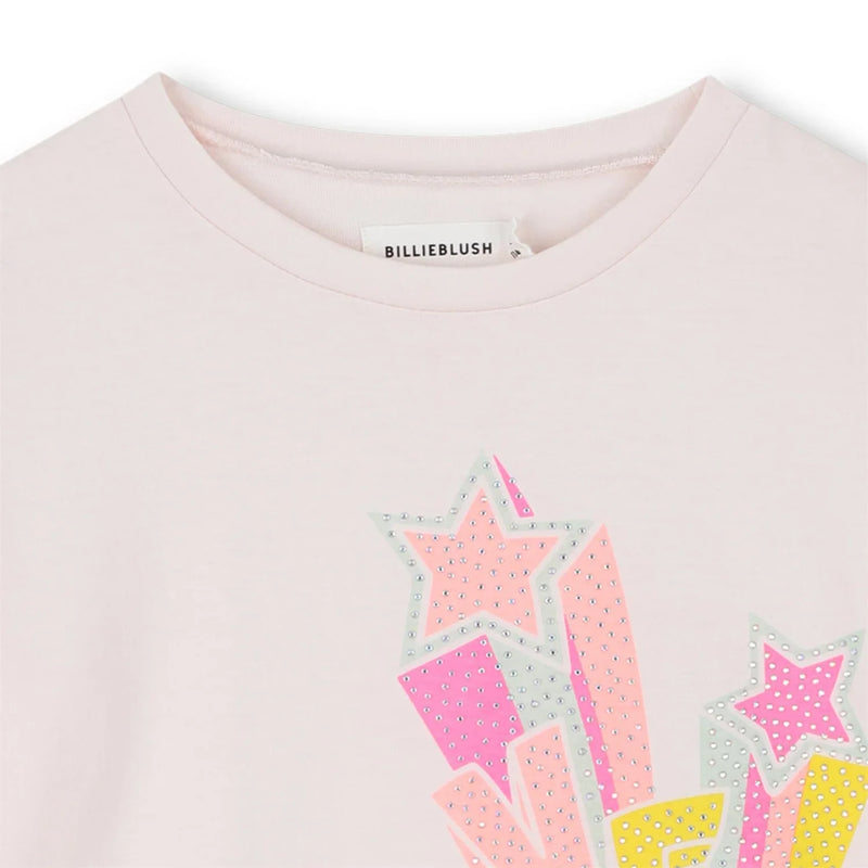 Closer view of the Billieblush rhinestone t-shirt.