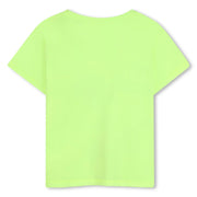 Back of the Billieblush yellow sequin t-shirt.