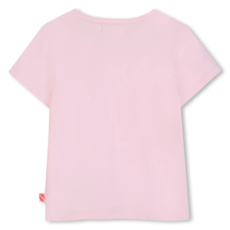 Back of the Billieblush pink sequin t-shirt.