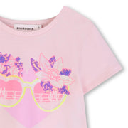 Closer view of the Billieblush sequin t-shirt.
