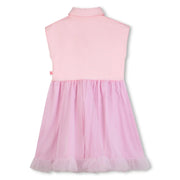 Back of the Billieblush pink sleeveless dress.