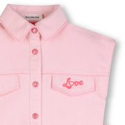 Closer view of the Billieblush sleeveless dress.