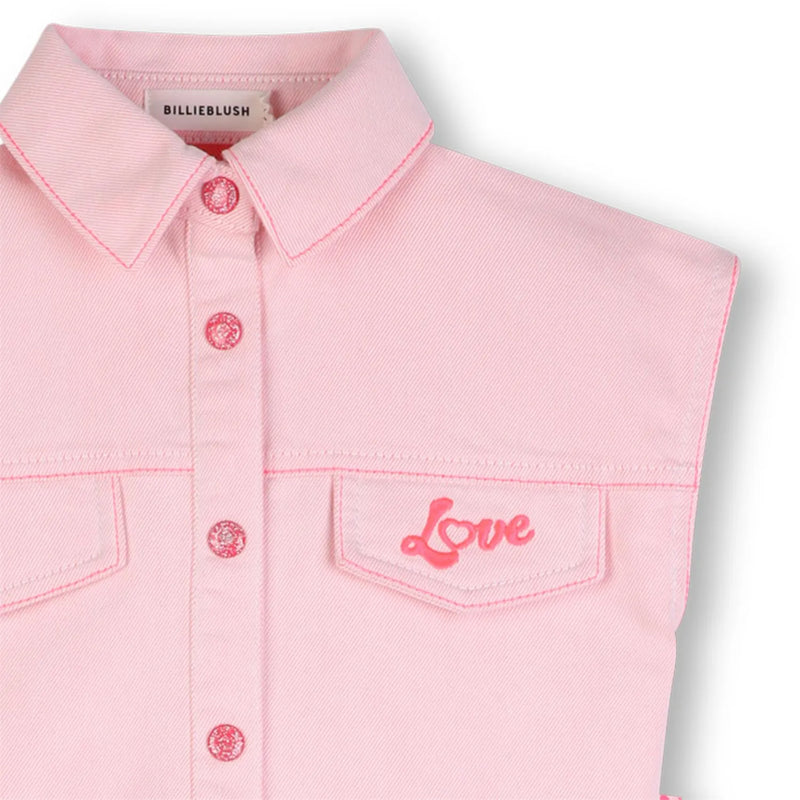 Closer view of the Billieblush sleeveless dress.