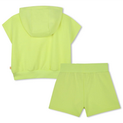 Back of the Billieblush sleeveless hoodie set.