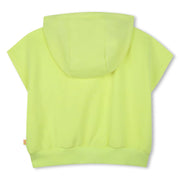 Billieblush yellow sleeveless hoodie - u20846.