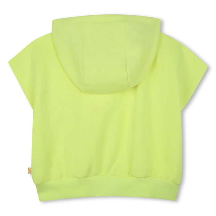 Billieblush yellow sleeveless hoodie - u20846.