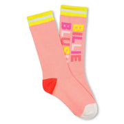 Billieblush girl's peach socks - u21628.