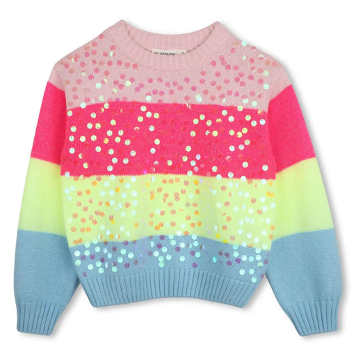 Billieblush girl's striped jumper - u22469.