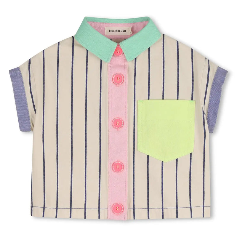 Billieblush girl's striped shirt - u21858.
