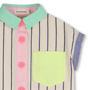 Closer look at the Billieblush striped shirt.