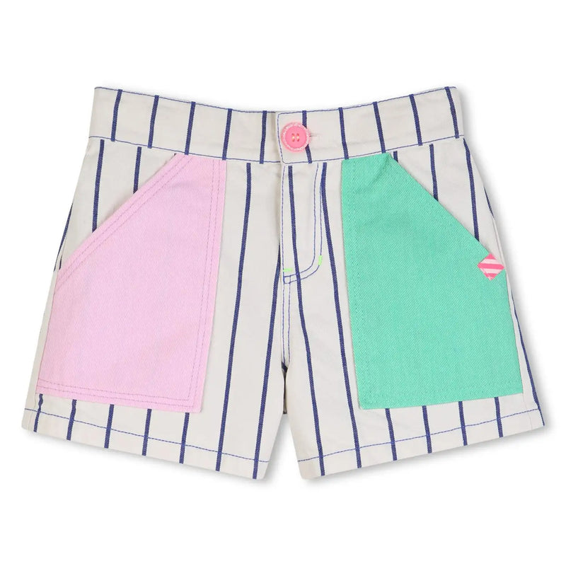 Billieblush girl's striped shorts - u22099.