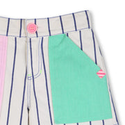 Closer look at the Billieblush striped shorts.