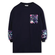 Billieblush navy sweatshirt dress - u21285.