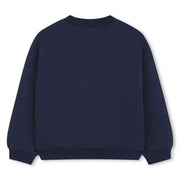 Back of the Billieblush navy sweatshirt.