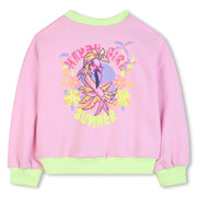 Billieblush sweatshirt with flamingo print on the back.