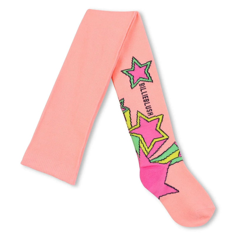 Billieblush girl's peach tights - u21519.