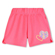 Billieblush girl's fuchsia track shorts - u21893.