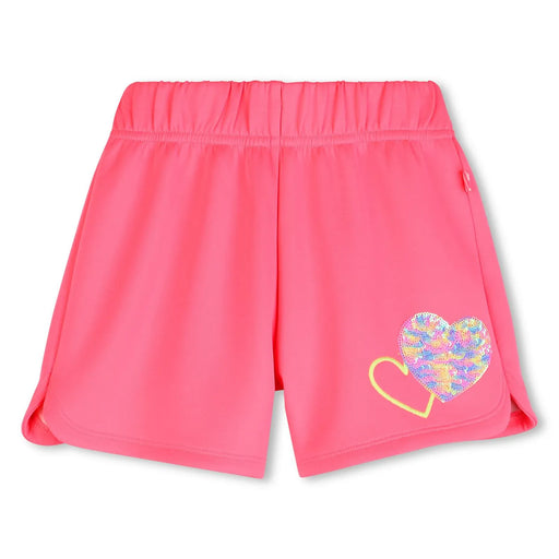 Billieblush girl's fuchsia track shorts - u21893.
