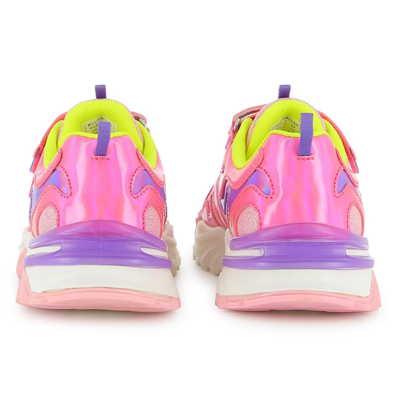 Back of the Billieblush pink trainers.