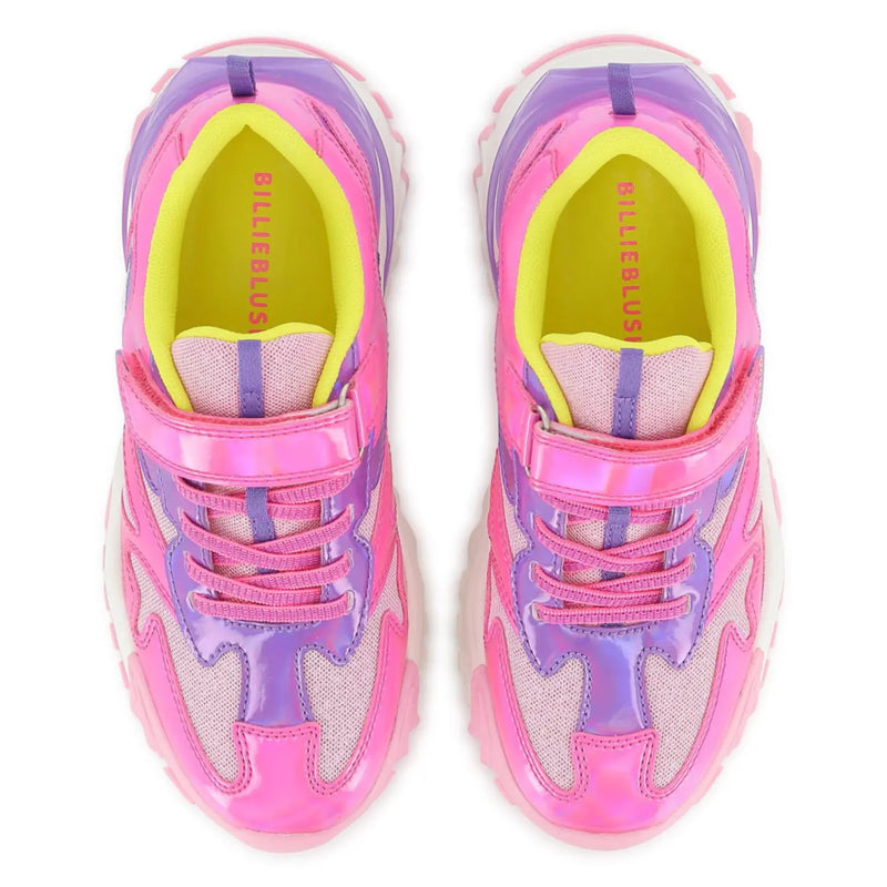 Billieblush trainers with bright yellow inner lining.