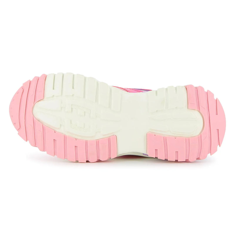 Billieblush trainers with pink and white soles.